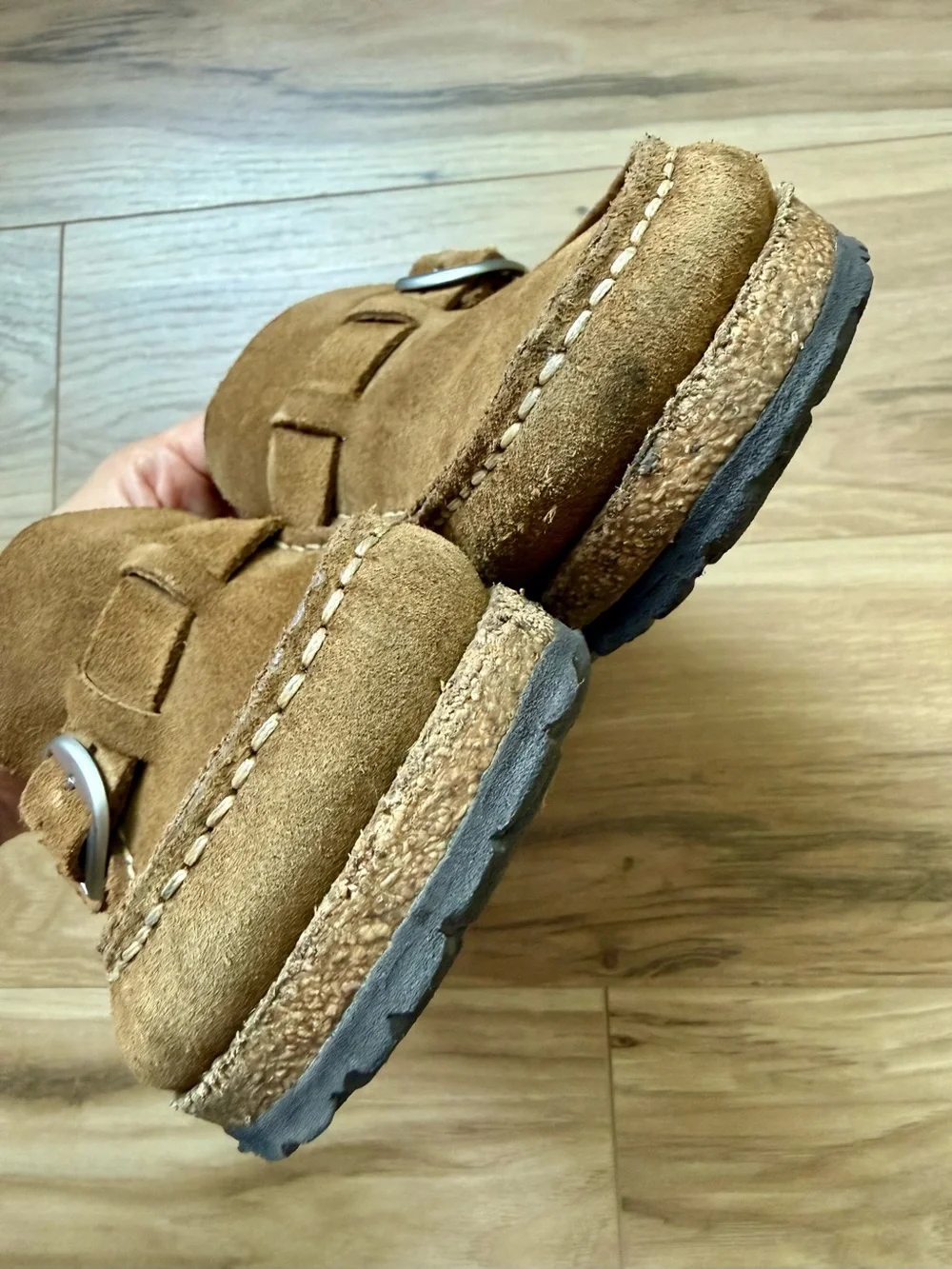 Birkenstock Buckley Suede Leather Clogs – Women’s 38